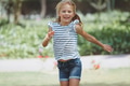 Joyful Girl Running in the Summer Park - PhotoDune Item for Sale