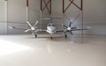 Small aircraft parked in a hangar - PhotoDune Item for Sale