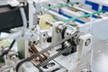 Face mask, Surgical mask production line, Closeup machine conveyor belt roller in hygiene factory - PhotoDune Item for Sale