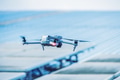 Engineer drone, UAV solar roof inspector, flying drone use inspect panel industry building concept - PhotoDune Item for Sale