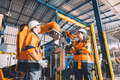 Engineer team service robot welding in automation factory. workers safety work robotic industry - PhotoDune Item for Sale