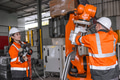 Technician engineer team fix service maintenance inspection robot arm installation in factory. - PhotoDune Item for Sale