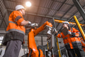 Technician engineer team fix service maintenance inspection robot arm installation in factory. - PhotoDune Item for Sale