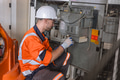 Engineer technician male work service maintenance machine main controller unit in heavy industry - PhotoDune Item for Sale