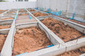 Footing foundation construction site, Shallow Foundation ground floor concrete beams structure - PhotoDune Item for Sale