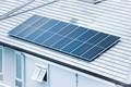 Solar roof top, Solar panel installed at modern house roof for saving home energy electricity cost. - PhotoDune Item for Sale