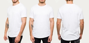 Latin man posing with a casual white t-shirt