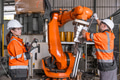 Technician engineer team fix service maintenance inspection robot arm installation in factory. - PhotoDune Item for Sale