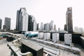 Outdoor rooftop with hot water tank and piping system of hotel building in modern city background - PhotoDune Item for Sale