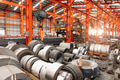 Metal sheet roll, steel sheet roll stock pile storage warehouse heavy industry manufacturing plant. - PhotoDune Item for Sale