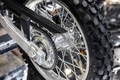 Motocross rear wheel, Sprocket Chain gear with traction control tread blocks tire pattern clean new - PhotoDune Item for Sale