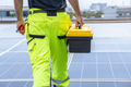 Professional Engineer Team Service Solar Panel. Worker Maintenance Cleaning Replacing Solar Panel. - PhotoDune Item for Sale
