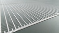 Water buoy platform array for Floating Solar Panel farm. Solar panel PV System in Industry lake - PhotoDune Item for Sale
