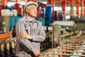 Senior worker tired exhausted muscle pain, Suffering neck pain from hard work in heavy industry - PhotoDune Item for Sale