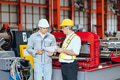 Professional senior engineer training, Supervisor work with young engineer in factory plant. - PhotoDune Item for Sale