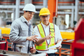 Professional senior engineer training, Supervisor work with young engineer in factory plant. - PhotoDune Item for Sale