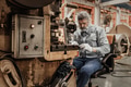 Elderly man hard working, senior old man skill labor hand make metal work piece in heavy industry - PhotoDune Item for Sale