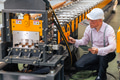 Technician engineer male machine service worker, professional work checking machine in plant factory - PhotoDune Item for Sale