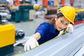Young Asian woman engineer worker measuring product size, professional work in metal sheet factory - PhotoDune Item for Sale