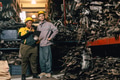 African women with engineer man staff worker working heavy industry old part warehouse - PhotoDune Item for Sale
