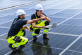 Professional Engineer Team Service Solar Panel. Worker Maintenance Cleaning Replacing Solar Panel. - PhotoDune Item for Sale