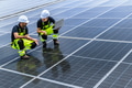 Professional Engineer Team Service Solar Panel. Worker Maintenance Cleaning Replacing Solar Panel. - PhotoDune Item for Sale