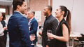 Business Team Socializing At After Works Drinks In Modern Office - PhotoDune Item for Sale