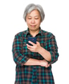Asian senior female with mobile phone - PhotoDune Item for Sale