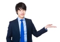 Asian Businessman with open hand palm - PhotoDune Item for Sale