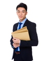 Businessman holding with folder - PhotoDune Item for Sale