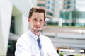 Caucasian businessman standing at outdoor - PhotoDune Item for Sale