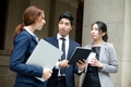 Business people talking to each other at outdoor - PhotoDune Item for Sale