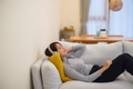 Happy woman enjoying music at home peacefully - PhotoDune Item for Sale