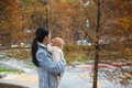 Cute baby with bear hat at outdoors - PhotoDune Item for Sale