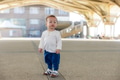 Little baby exploring outdoor space on sunny day - PhotoDune Item for Sale