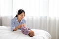 Asian mom play with her son at home - PhotoDune Item for Sale