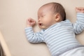 Adorable newborn baby sleep on bed - PhotoDune Item for Sale