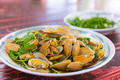 Stir fry clams being prepared in Taiwanese eatery - PhotoDune Item for Sale