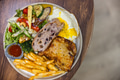 All day breakfast plate with salad bread fries - PhotoDune Item for Sale