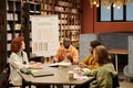 Diverse Young People Collaborating during English Language Learning Workshop - PhotoDune Item for Sale