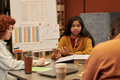 Young Asian Woman Explaining Grammar Concepts during Group Study - PhotoDune Item for Sale