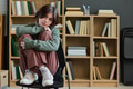 Teenage Girl Sitting Alone during Group Therapy Session Looking Sad - PhotoDune Item for Sale