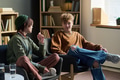 Two Teenagers Engaging in Group Therapy Session and Sharing Experiences - PhotoDune Item for Sale