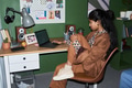 Young South Asian Woman Working Remotely Using Laptop in Home Office - PhotoDune Item for Sale
