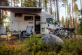 Family vacation travel RV, holiday trip in motorhome, Caravan car Vacation. Beautiful Nature Norway. - PhotoDune Item for Sale