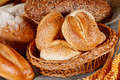 Fresh baked bread. Assorted bakery products loafs of bread and rolls... - PhotoDune Item for Sale
