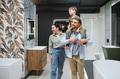 Family choosing bathroom fixtures in a plumbing store - PhotoDune Item for Sale