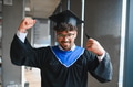 Happy arab student celebrating graduation from university - PhotoDune Item for Sale