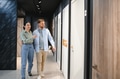 Couple choosing interior doors in a hardware store - PhotoDune Item for Sale