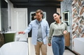 Couple choosing bathroom fixtures in plumbing store - PhotoDune Item for Sale